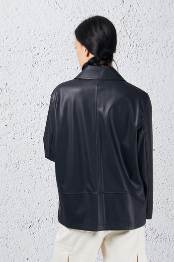 Giacca Oversize Eco Nero Donna - 7