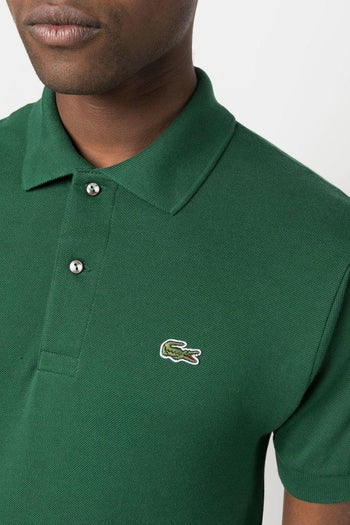 Polo Verde Uomo Verde Cotone con logo ricamato - 3