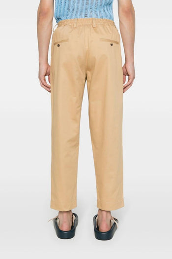 Pantalone Beige Uomo Elastico in Vita - 3