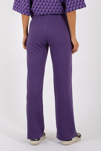 Pantalone Dritto Viola Donna - 4