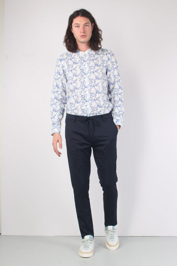 Pantalone Tessuto Tecnico Navy - 4