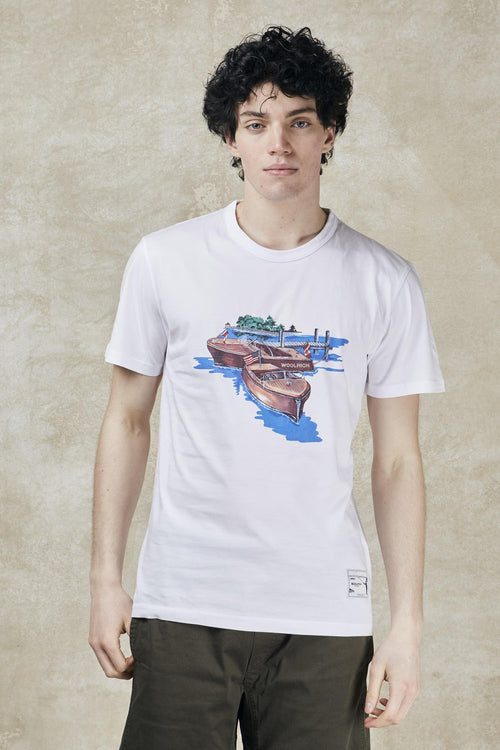 T-shirt in puro cotone con illustrazione - 1