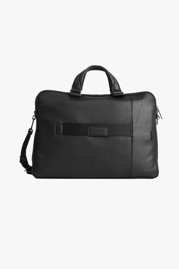 Donna Unisex Cartella Tracolla Due Manici Personalizzabile Porta Pc Laptop Nero Uomo - 3