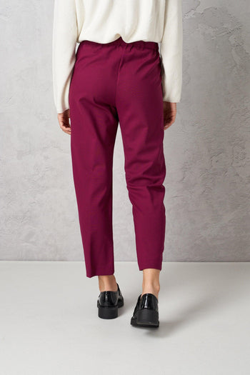 Pantalone jogger fresco di lana<BR/> - 4