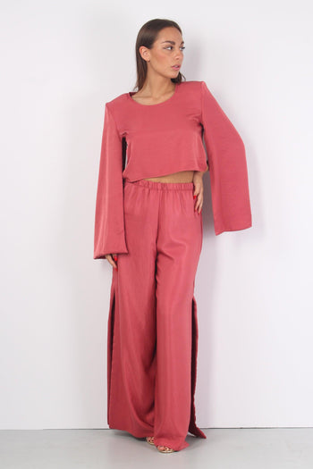 Blusa Spallone Manica Aperta Fard - 2