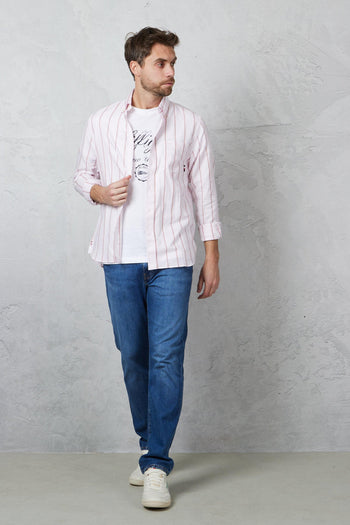 Camicia oxford a righe - 4