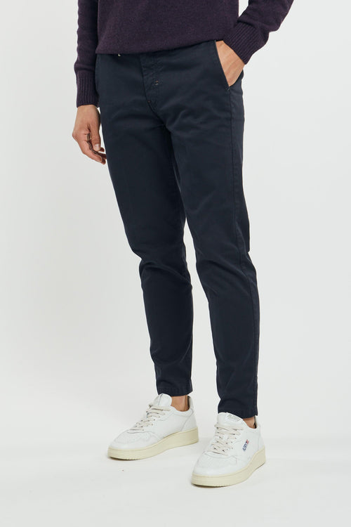 Pantalone chinos tricotina blu 233199-3 - 2