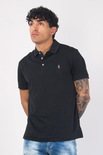 Polo Cotone Manica Corta Black - 2