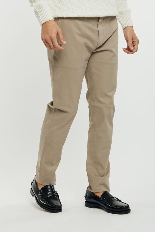 Pantalone Chino Mike Cotone/Modal/Elastan Colore Sand - 2