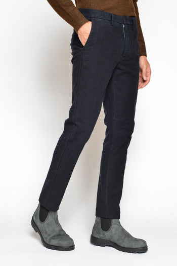 Chinos Regular Fustagno Blu Uomo - 3