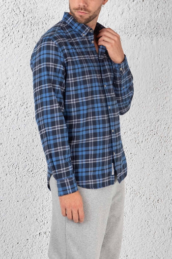 Camicia Light Flannel Blu Uomo - 5