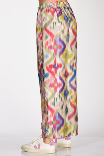 Pantalone Stampato Bianco/multicolor Donna - 6