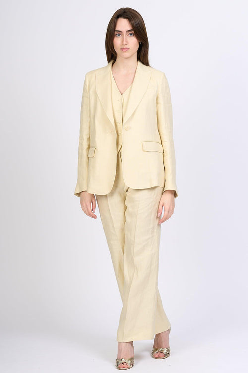 Weekend Blazer Nalut Lino Sabbia Donna