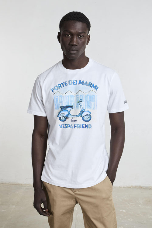 8514 T-Shirt Stampa "Forte dei Marmi Vespa"