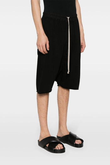Rick Owens Drkshdw Bermuda Cotone Nero Coulisse - 2