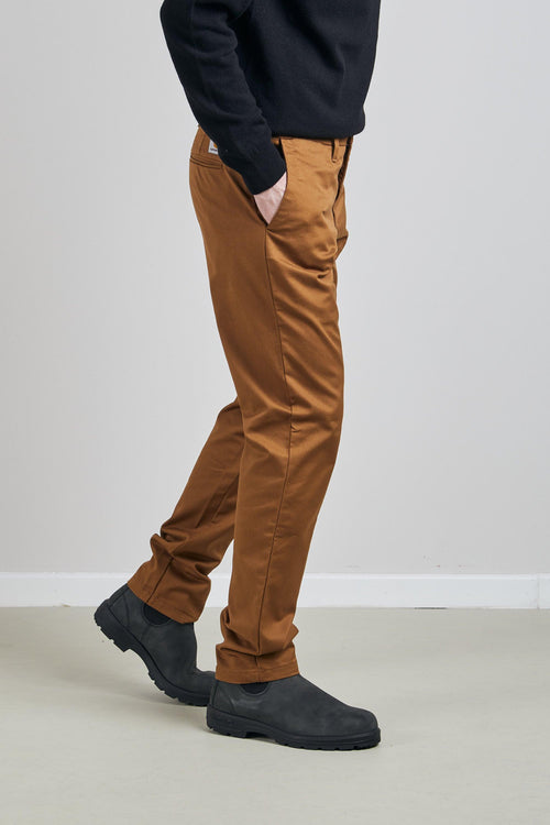 Wip Sid Pant Stretch Twill Marrone Uomo - 1