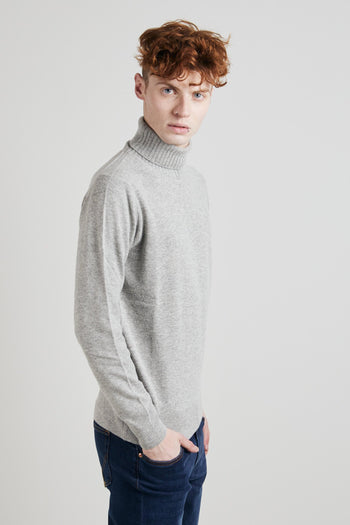 Turtle Neck Wool&ws Fin. 12 Grigio Uomo - 6