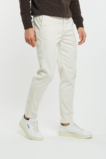 Pantalone chinos tricotina panna 233199-128 - 3