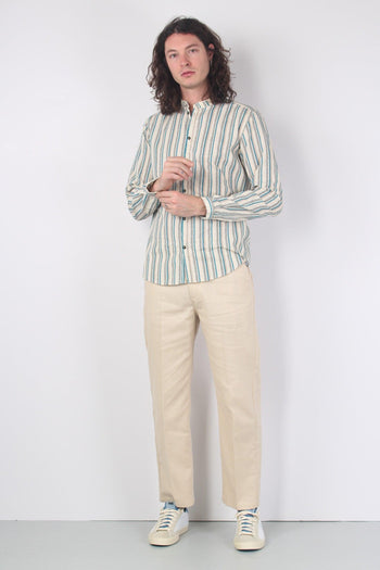 Camicia Coreana Riga Bastoncin Unico - 4