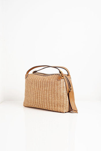 Borsa media in raffia Alifa - 2