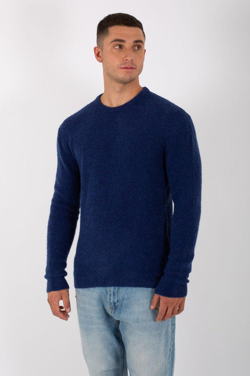 Pull Soft Boucle' Blu Uomo - 2