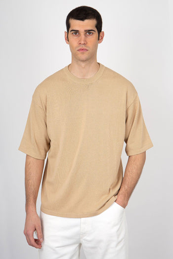 Maglia Boxy Cotone Sabbia - 3