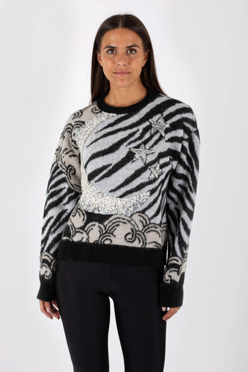 Pull Moon Bianco Donna - 4