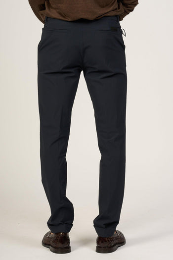 Pantaloni Micro Chino Blu Uomo - 5