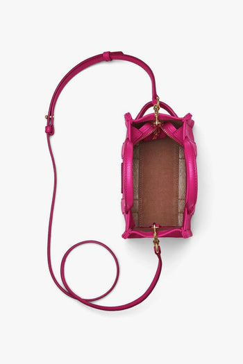 Borsa Fuxia Donna The Leather Tote mini - 4