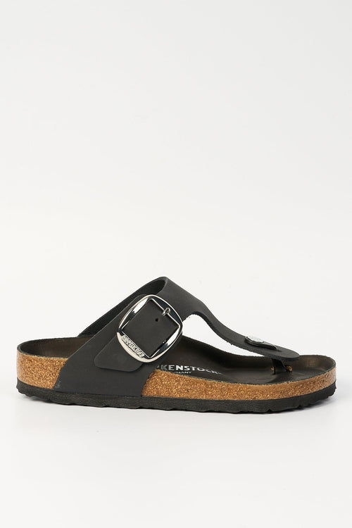 Ciabatta Gizeh Big Buckle Nero Donna