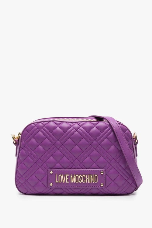 Pochette Viola Donna a tracolla con placca logo