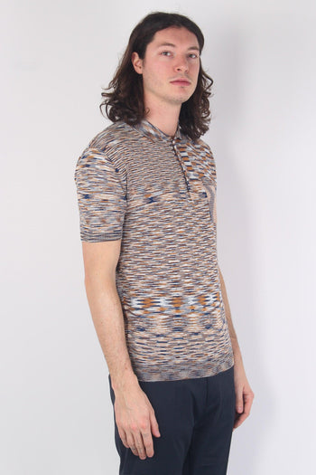 Polo Filo Melange Blue/rust - 5