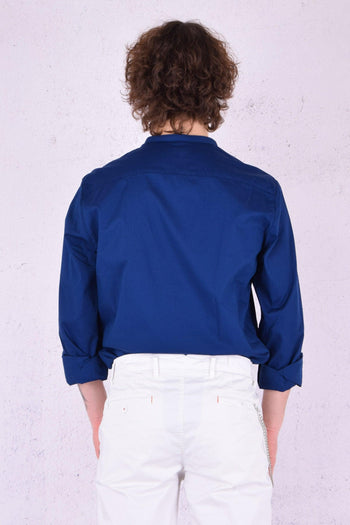 Sport Camicia Coreana Cotone Royal - 2