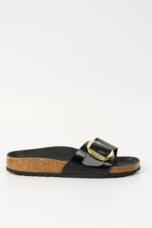 Ciabatta Madrid Big Buckle Nero Donna