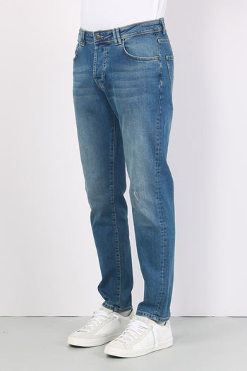 Denim Tapered Fit Denim Medio - 5