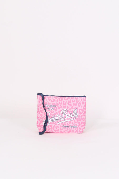 Pochette Fantasia Animalier Rosa/bianco