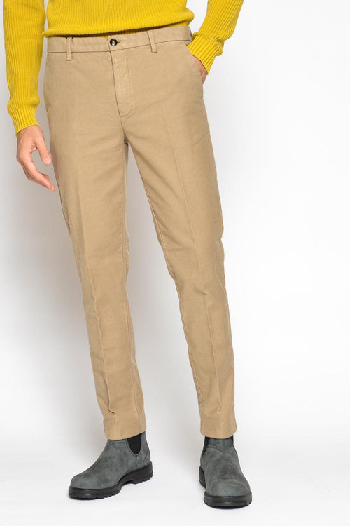 Chinos Regular Fustagno Marrone Uomo - 2