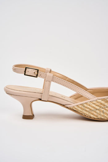 Slingback Beige+nude Donna - 4