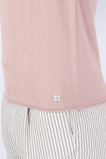 Girocollo Mc Crepe Rosa Antico - 8
