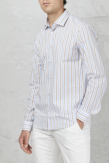 Camicia a riche in cotone stretch - 6