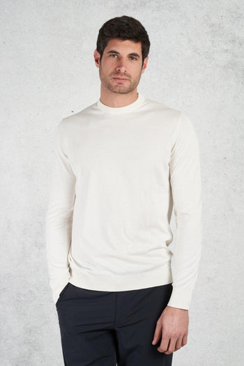 Girocollo M/l Supima Light Dusty Bianco Uomo - 4