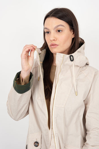 Parka Keldy Showerproof Cotone Panna - 5