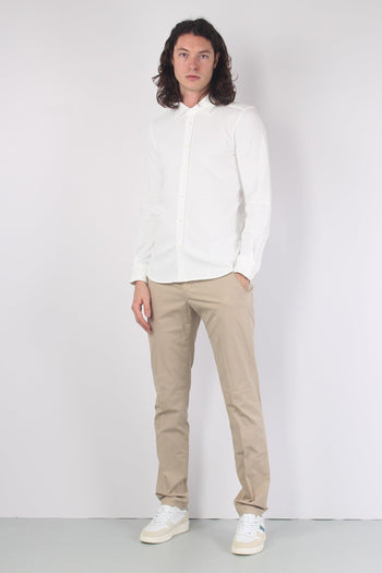 Camicia Piquet Leggera Latte - 4