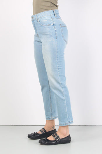 Jeans Spalmatura Argent0 Denim Chiaro - 6