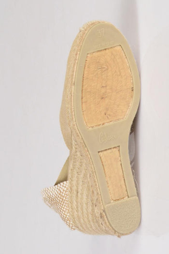 Espadrillas Zeppa Beige Scuro/beige Chiaro Donna - 8