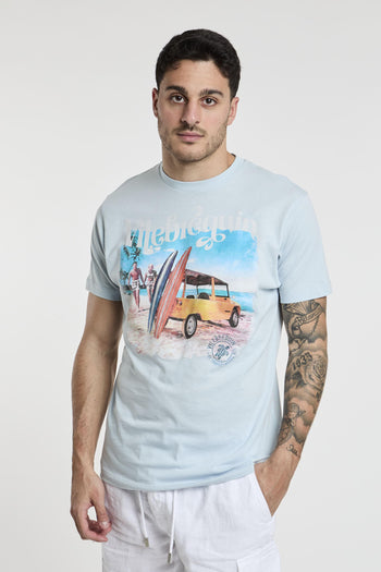 T-shirt con stampa in cotone - 3