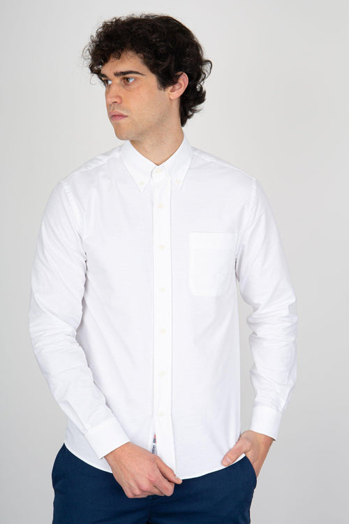 Camicia Whaleback Bianco Uomo