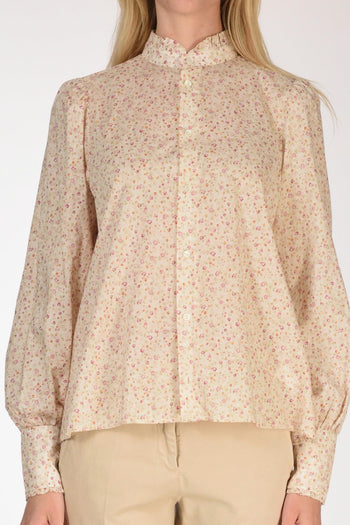 Camicia Fiori Beige/rosa/multicolor Donna - 3
