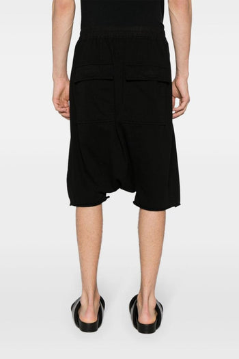 Rick Owens Drkshdw Bermuda Cotone Nero Coulisse - 4