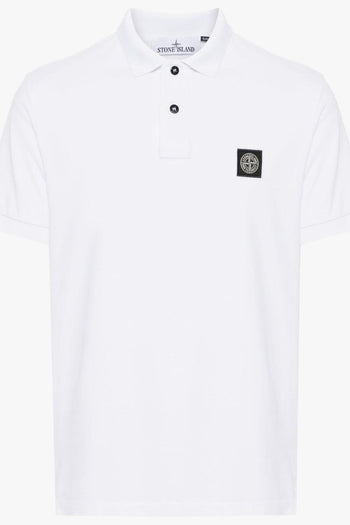 Polo Bianco Uomo Patch Logo - 4